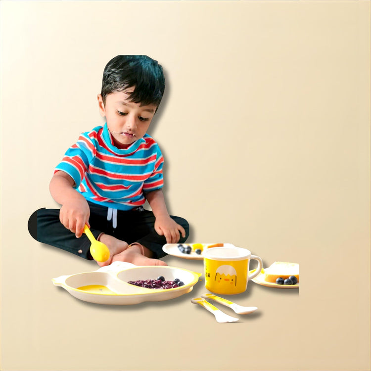 Kids Bamboo Fiber Dinner sets