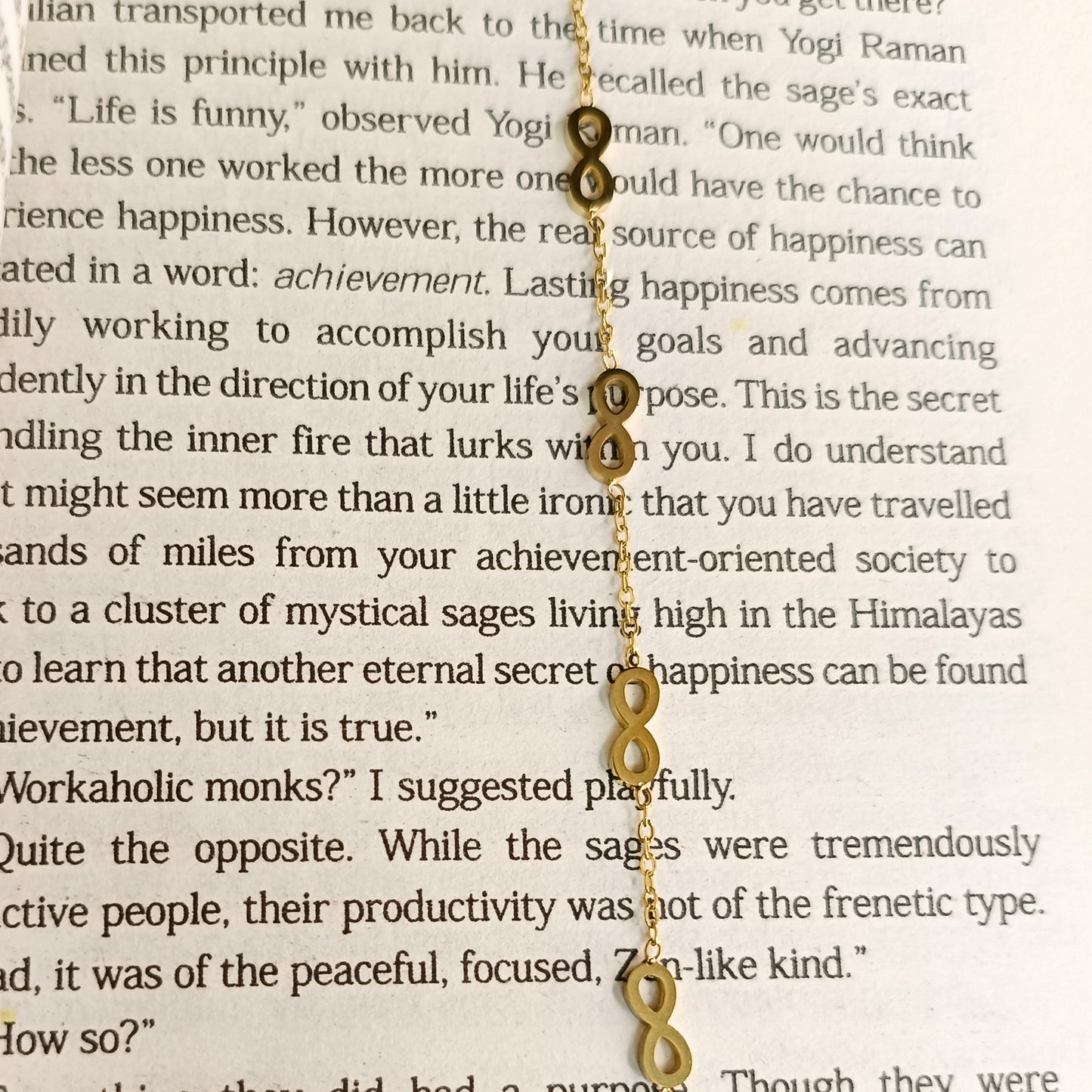 Golden Infinity Link Chain Bracelet