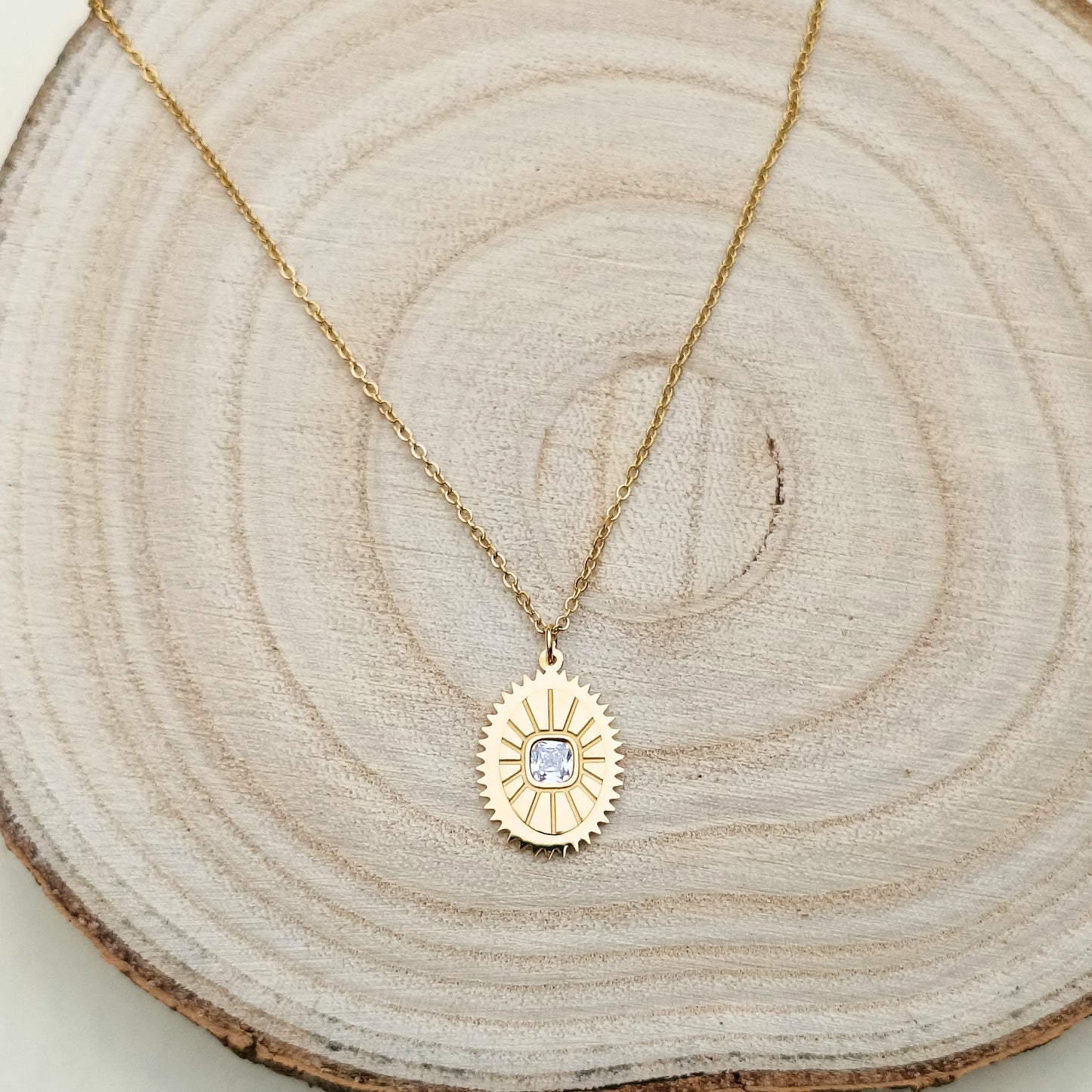 ✨ Radiant Sunburst Pendant Necklace
