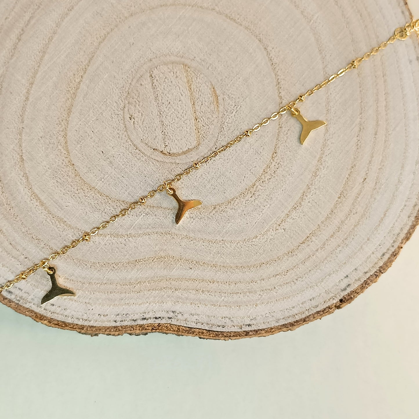Golden Whale Tail Bracelet