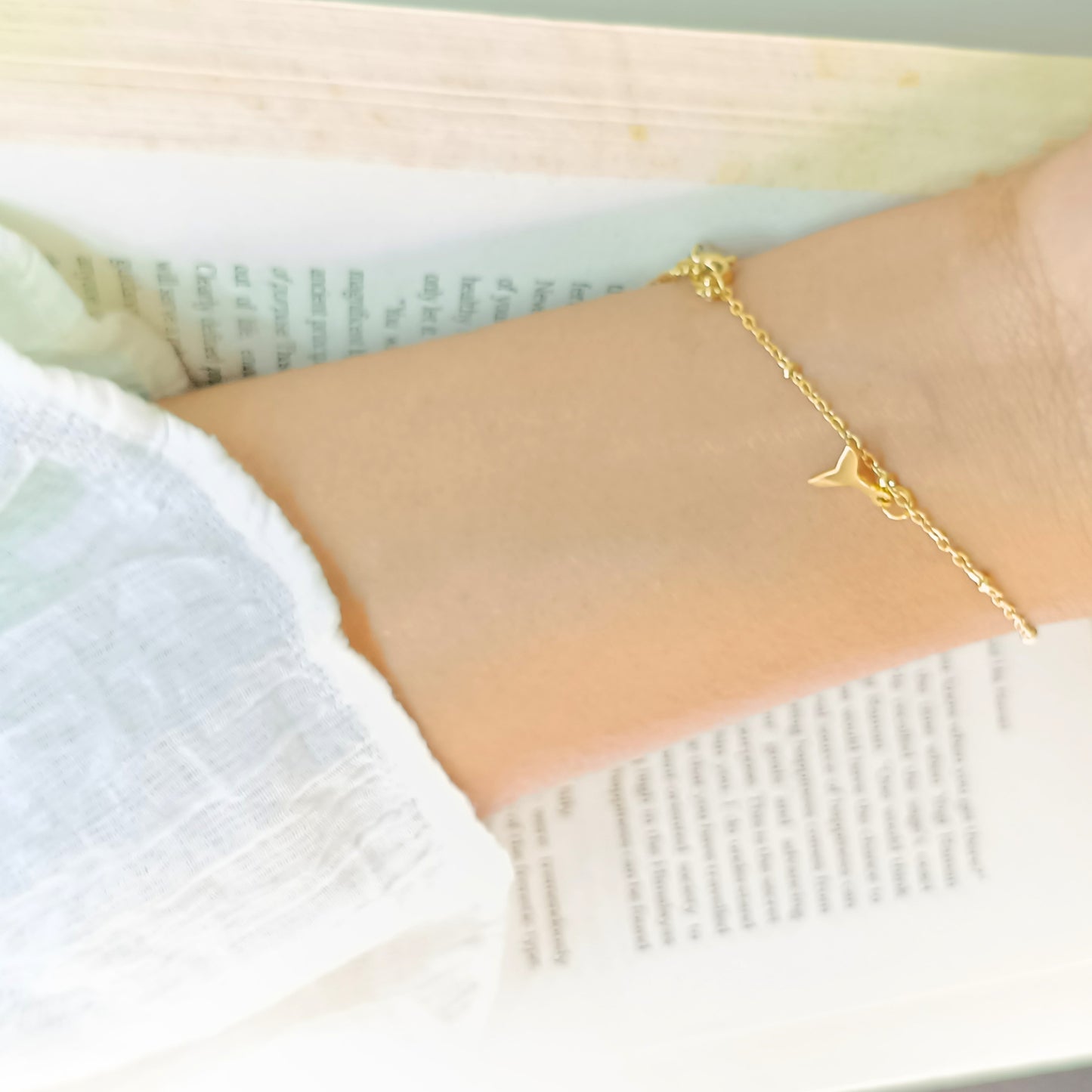 Golden Whale Tail Bracelet