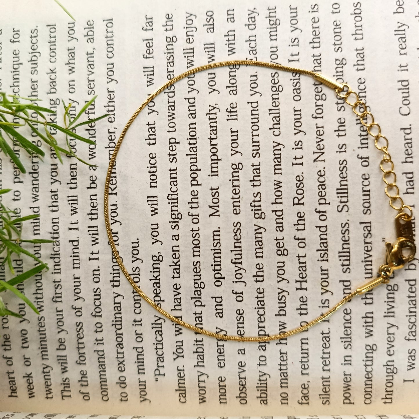 Golden Slim Snake Chain Bracelet