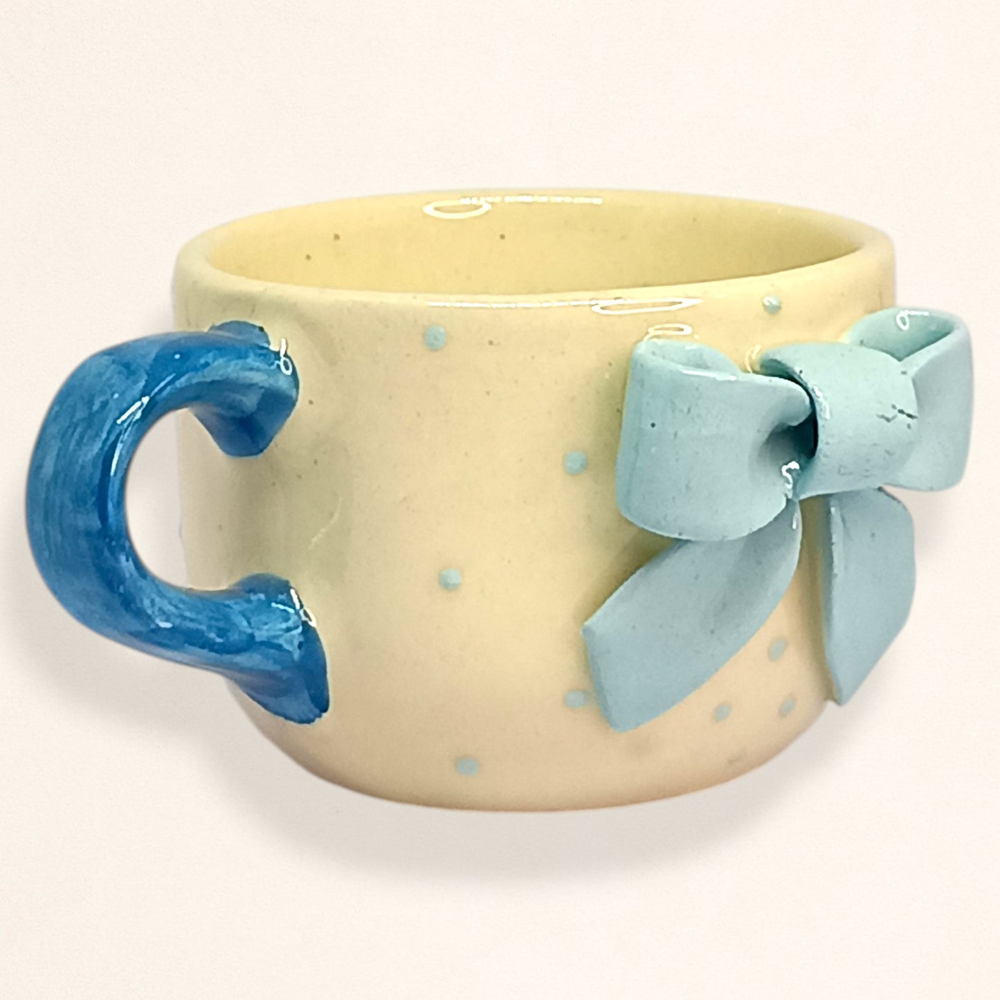 Blue Bow Elegance-Vintage Touch