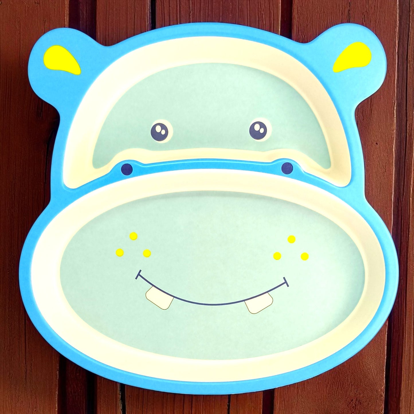 Hippo Bamboo Fiber Dinner Set – 5 Piece