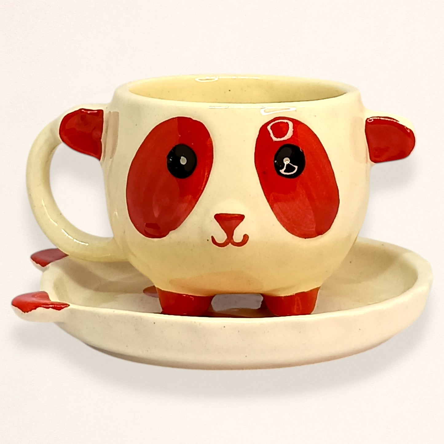 Panda Love Mug with Saucer