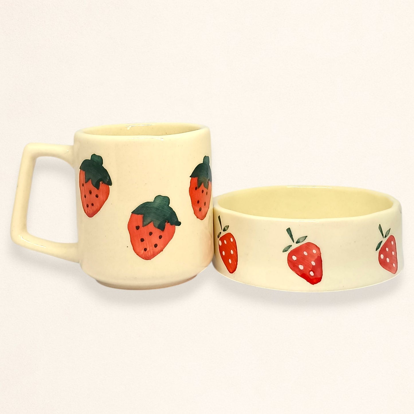 Strawberry Delight Mug & Bowl Set