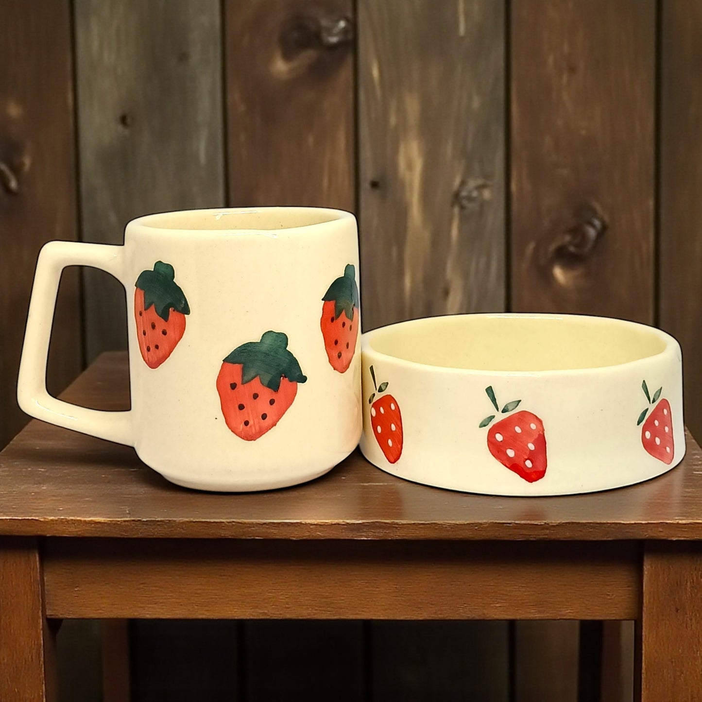 Strawberry Delight Mug & Bowl Set