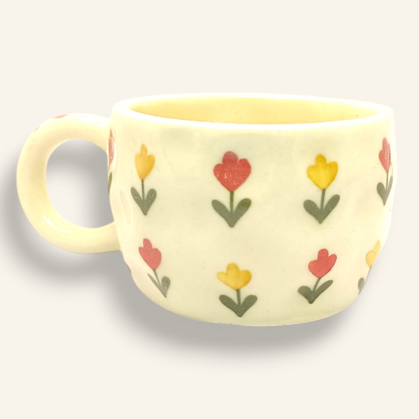 π· Tulip Bliss Tea Cup β Handmade Ceramic