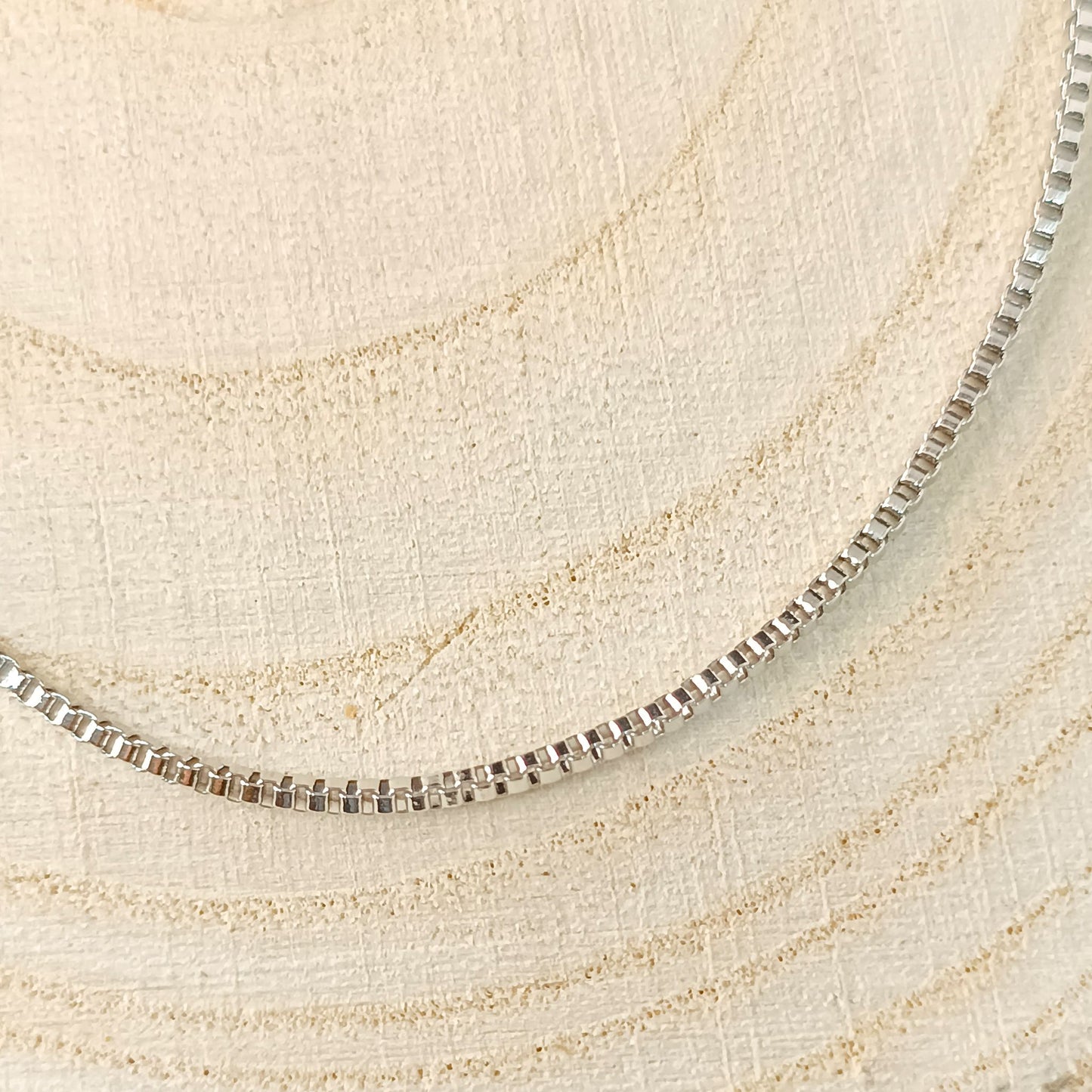 Men's Silver Box Chain Bracelet — Stainless Steel
