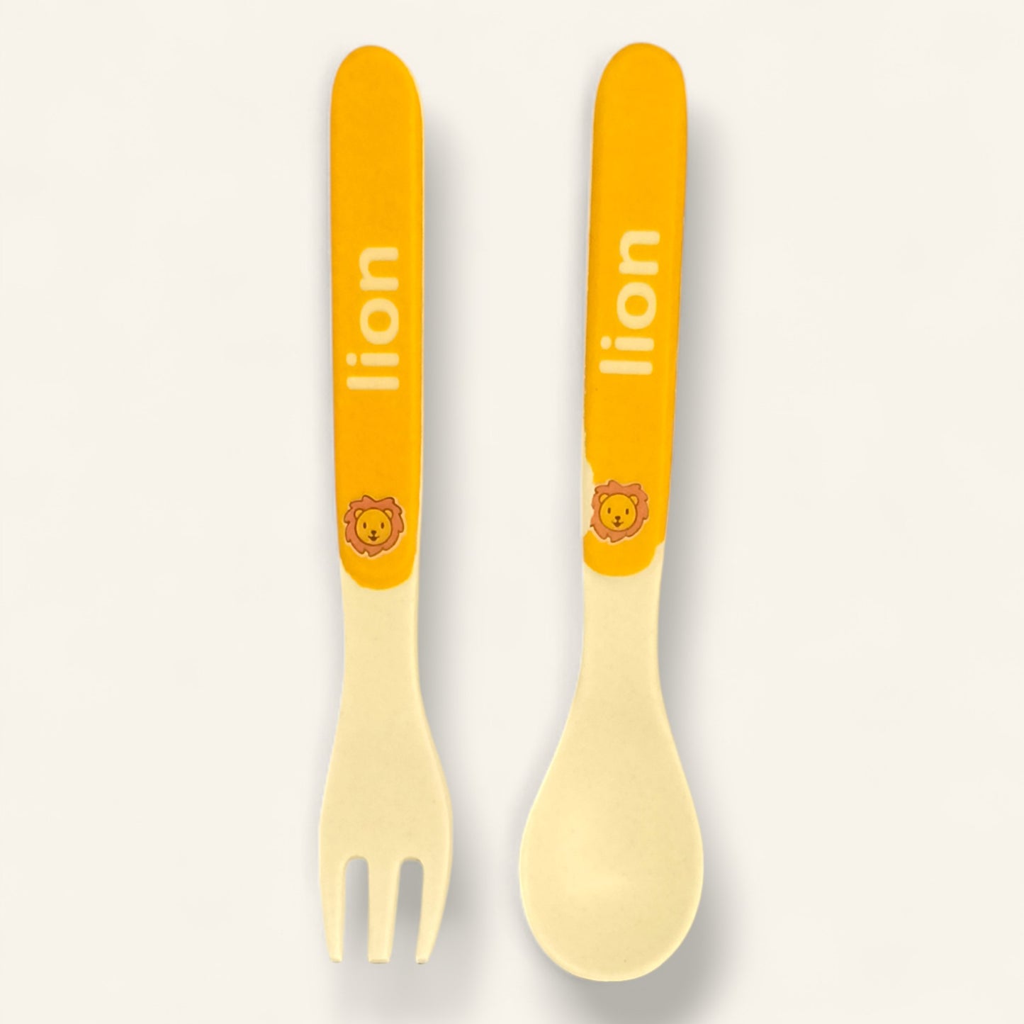 Lion Kids Dinner Set – Bamboo Fiber, Eco-Friendly | Gaivya