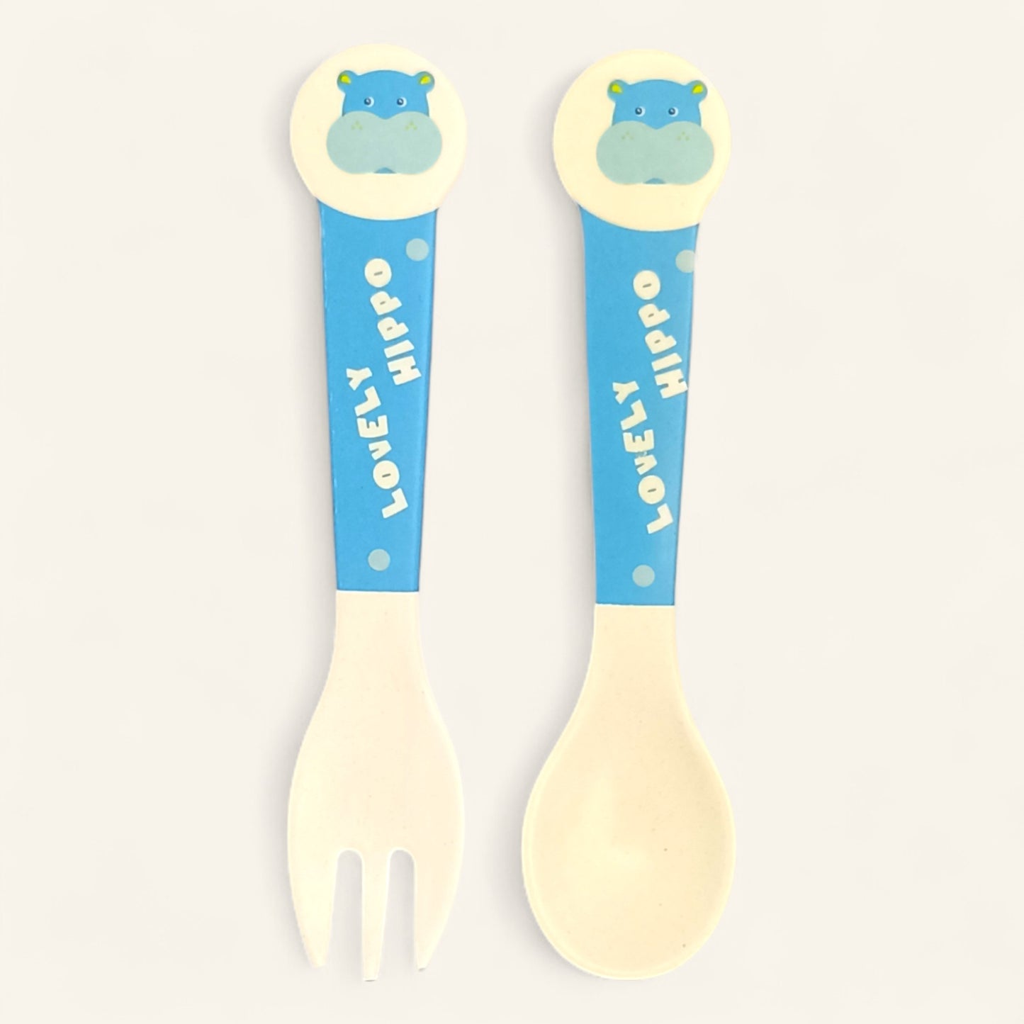 Hippo Bamboo Fiber Dinner Set – 5 Piece