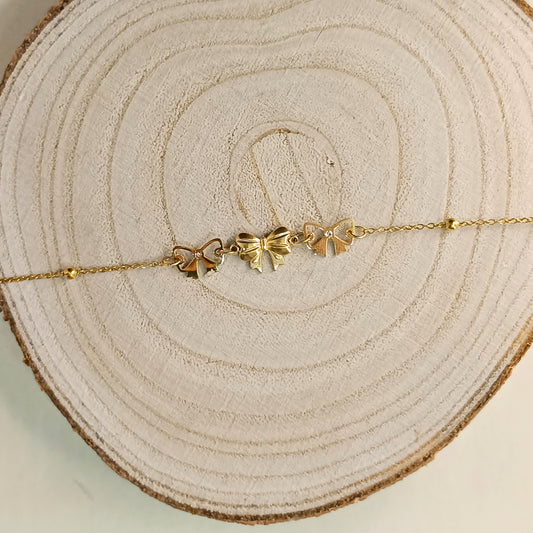 Golden Butterfly Charm Bracelet