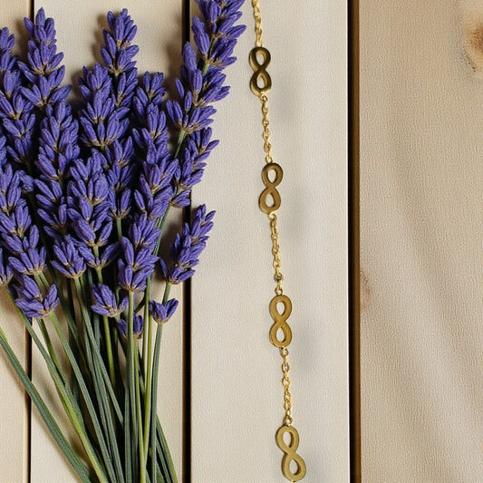Golden Infinity Link Chain Bracelet