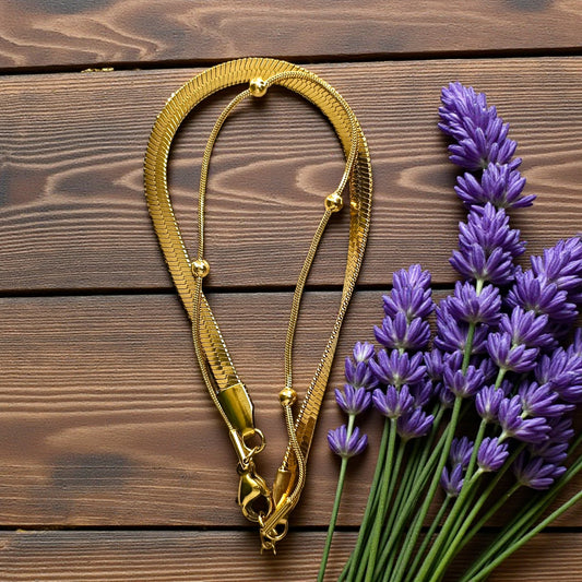 Golden Snake Chain Necklace