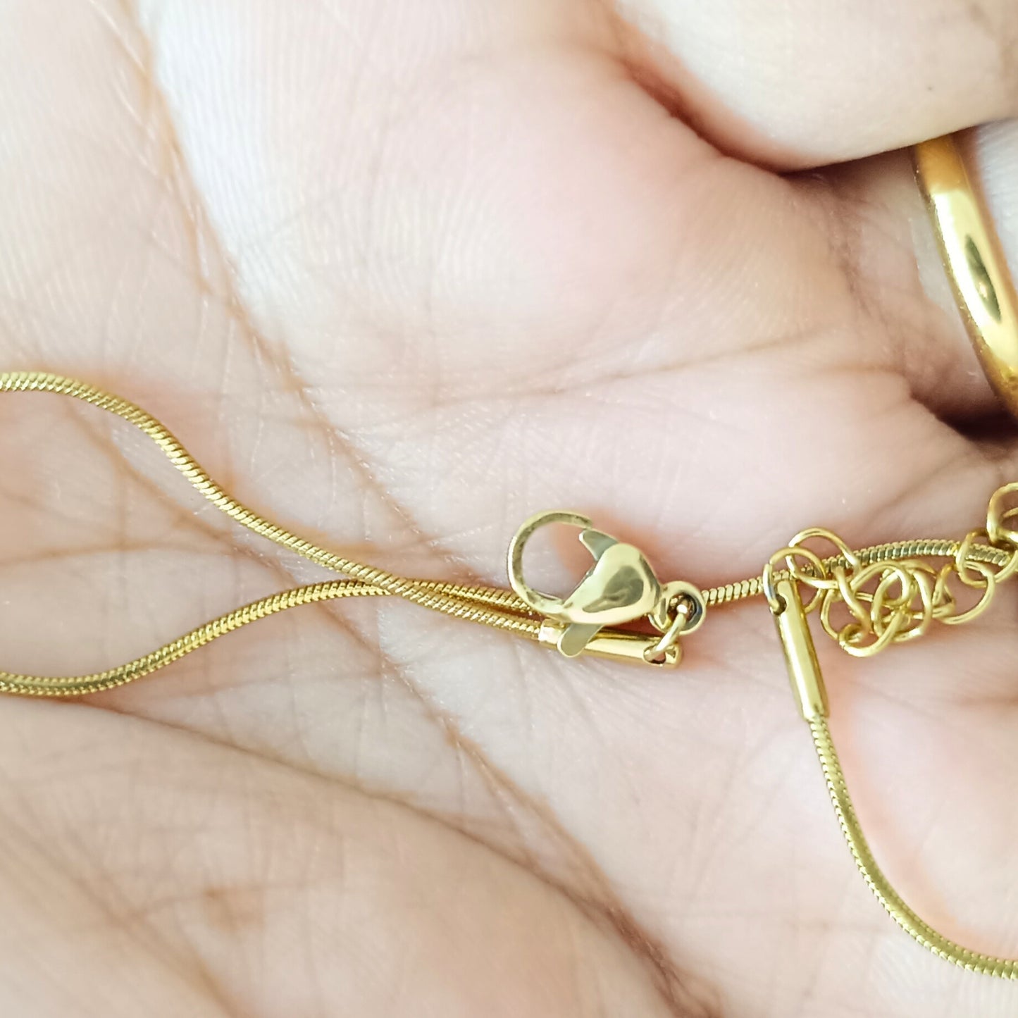 Golden Slim Snake Chain Bracelet