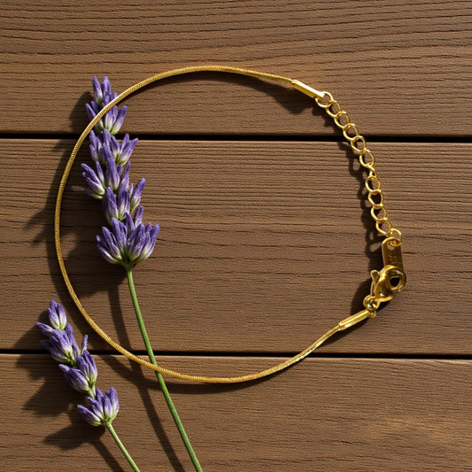 Golden Slim Snake Chain Bracelet