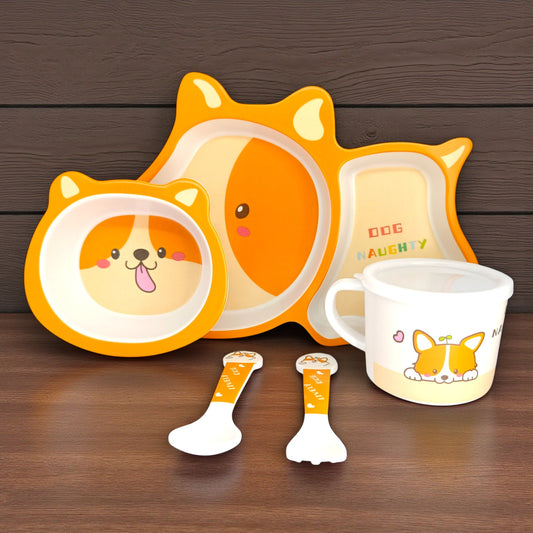 Dog Bamboo Fiber Dinner Set – 5 Piece