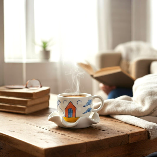 Sunny Cottage Mug & Saucer