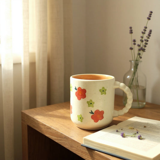 🌸 Bloom Joy Mug – Handmade Ceramic