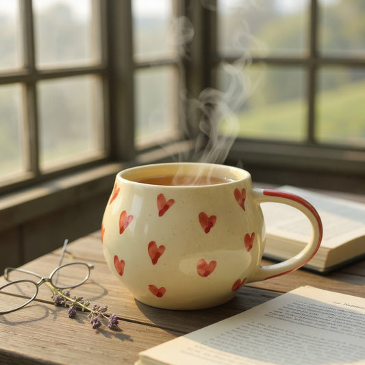 ❤️ Cozy Heart Mug – Handmade Ceramic