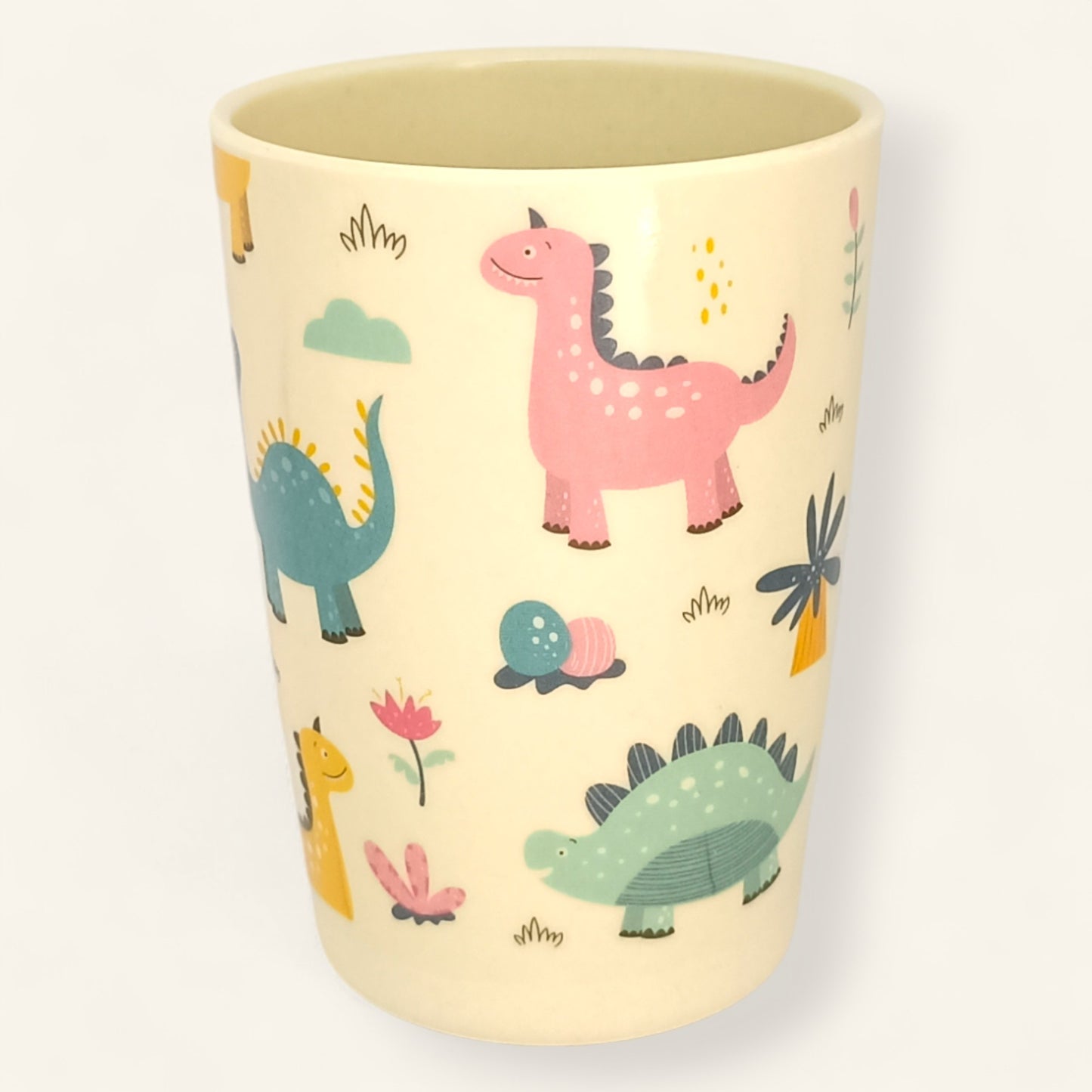 Yellow Dinosaur Bamboo Fiber Dinner Set – 5 Piece