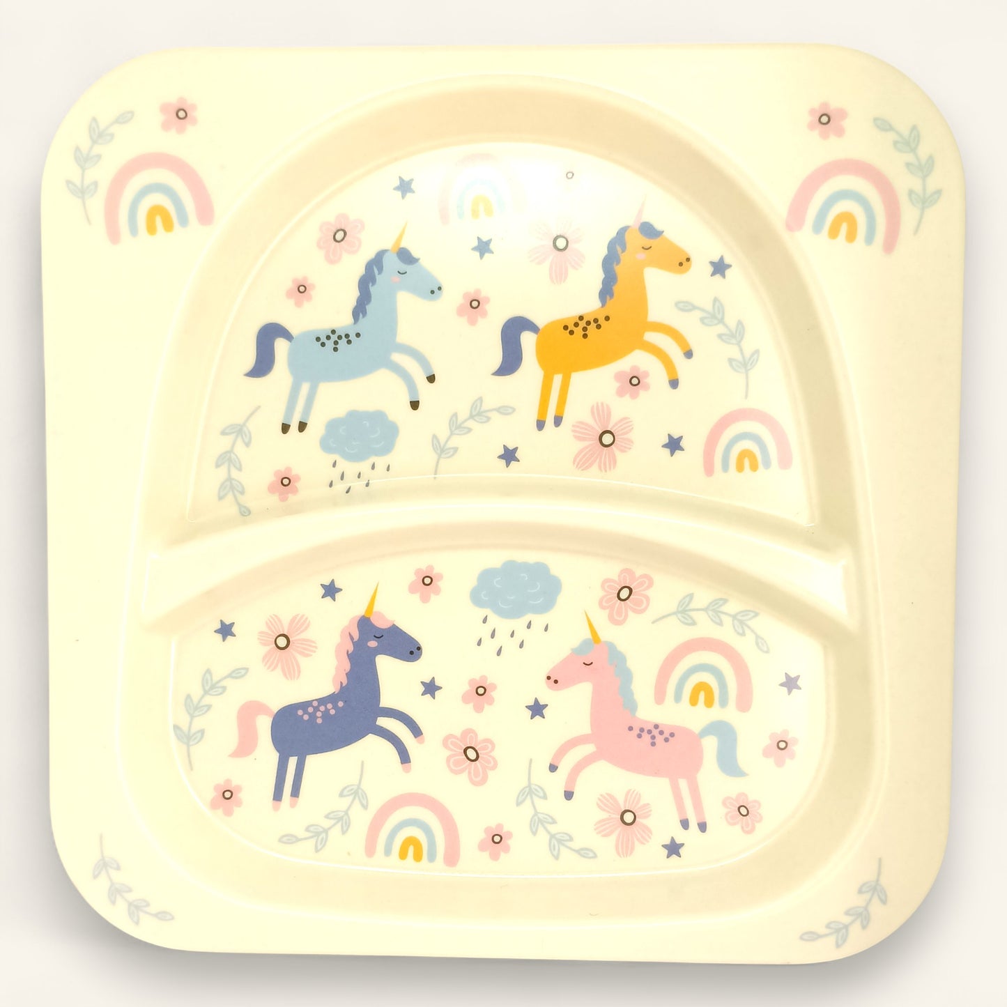 Unicorn Bamboo Fiber Dinner Set – 5 Piece