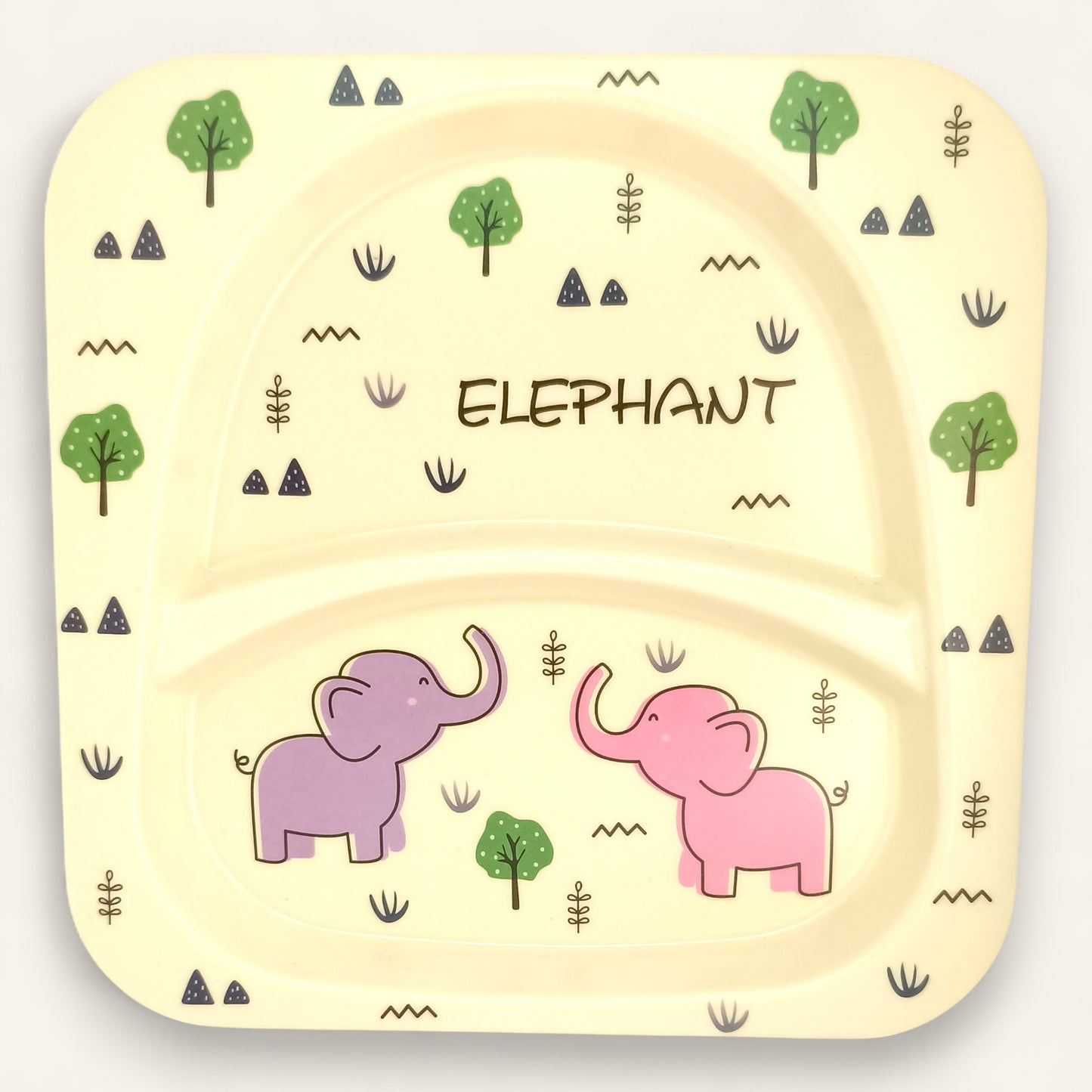 Elephant Bamboo Fiber Dinner Set – 5 Piece