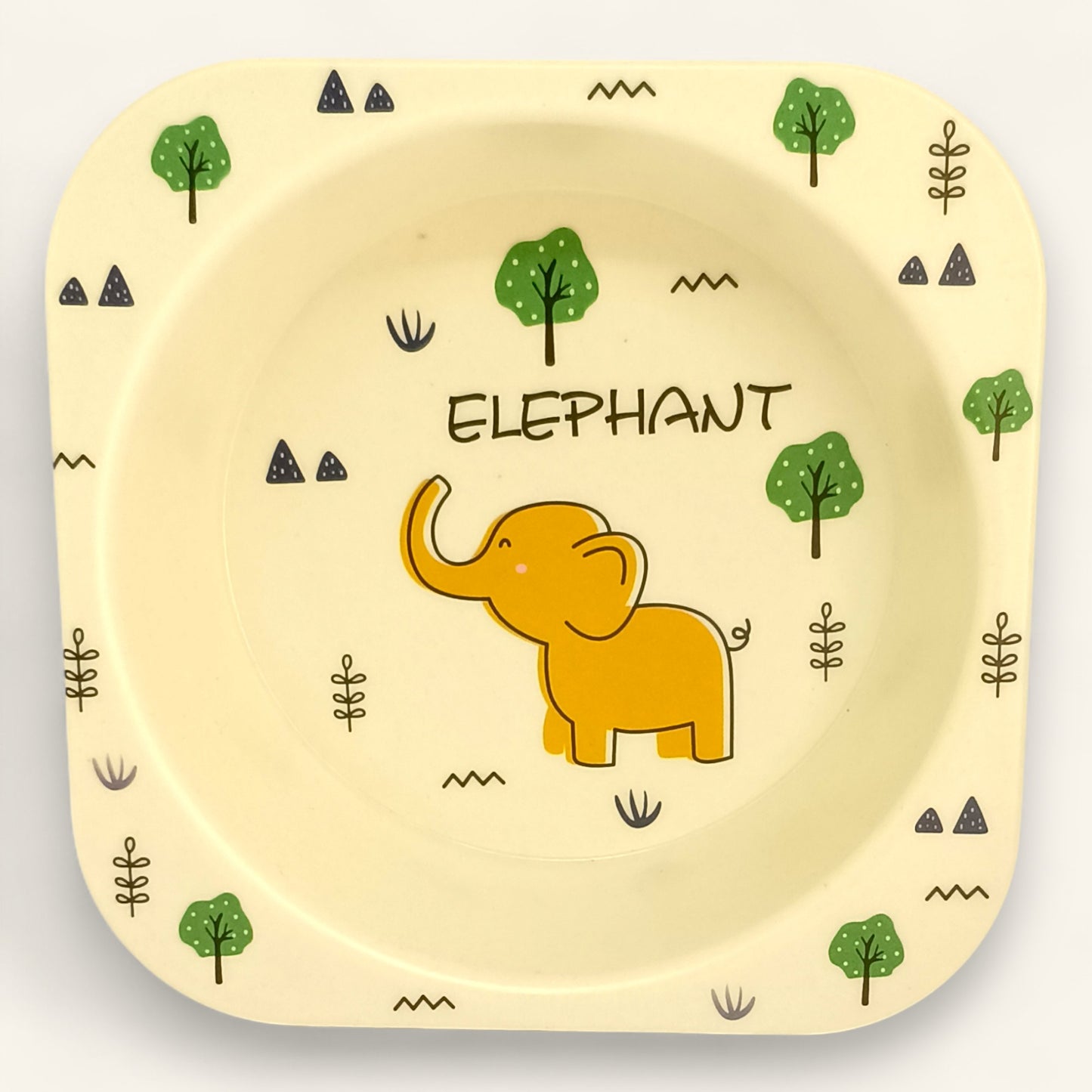 Elephant Bamboo Fiber Dinner Set – 5 Piece